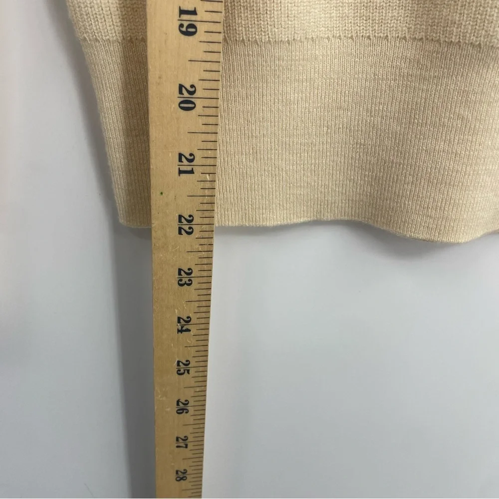 J. Crew Ruffleneck merino wool blend‎ sweater Sz XS ivory cream